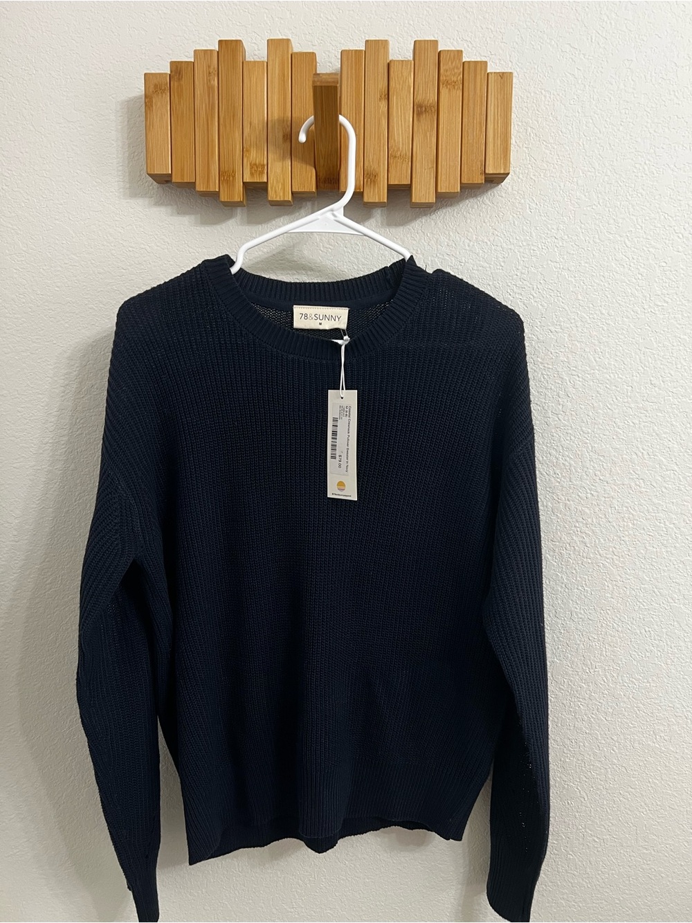 78 & Sunny Navy Crew Neck Sweater